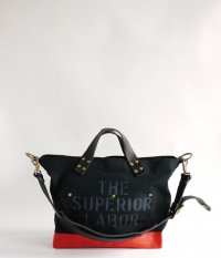  THE SUPERIOR LABOR engineer shoulder bag S [BLACK/RED]