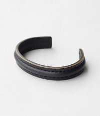  THE SUPERIOR LABOR leather bangle[black]