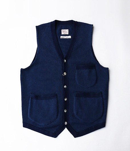  ANACHRONORM Clothing Jacquard Knit Vest [NAVY]