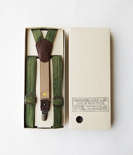  ANACHRONORM Clothing Two Way AN Suspender [OLIVE TWILL]