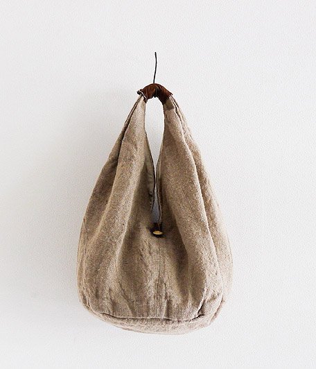  T.K GARMENT SUPPLY  Color Linen Hobo Bag [Natural]