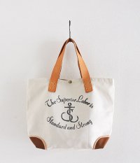  THE SUPERIOR LABOR Market Bag [white×brown]