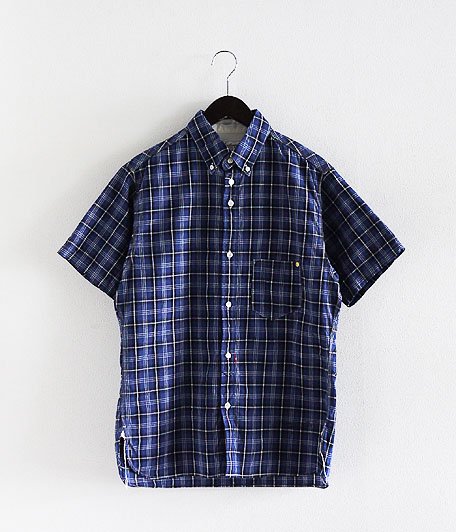  ANACHRONORM Clothing  Short Sleeve B.D Shirt  [INDIGO ONE WASH]