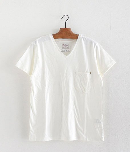  ANACHRONORM Clothing V Neck Pocket T-shirts [WHITE]