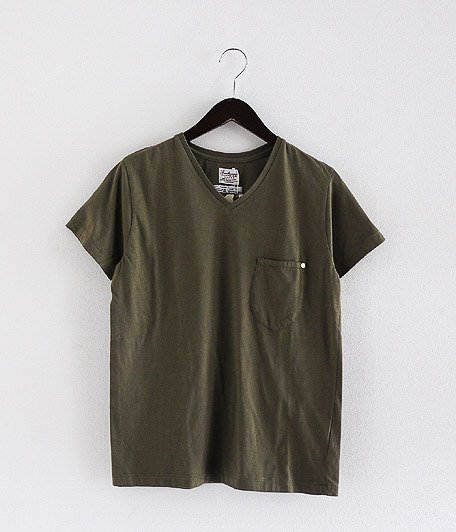  ANACHRONORM Clothing V Neck Pocket T-shirts [OD]