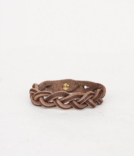  THE SUPERIOR LABOR Trick Braid Bracelet [brown]