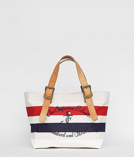  THE SUPERIOR LABOR 3color engineer tote bag S [rednavywhite]