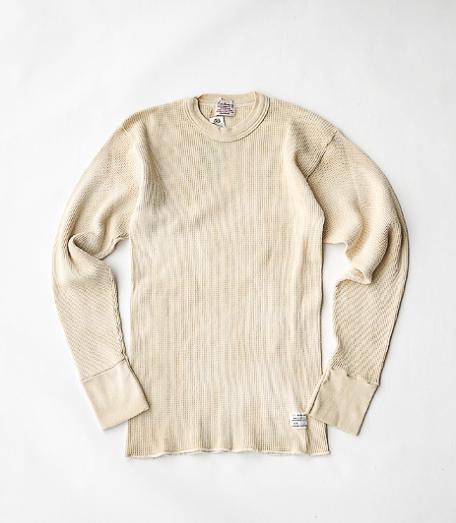  ANACHRONORM Clothing 5oz Thermal L/S T-Shirt [OFF WHITE]