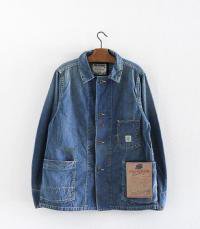  ANACHRONORM Reading Damaged Nep Denim Work Coveralls [Hard Wash]