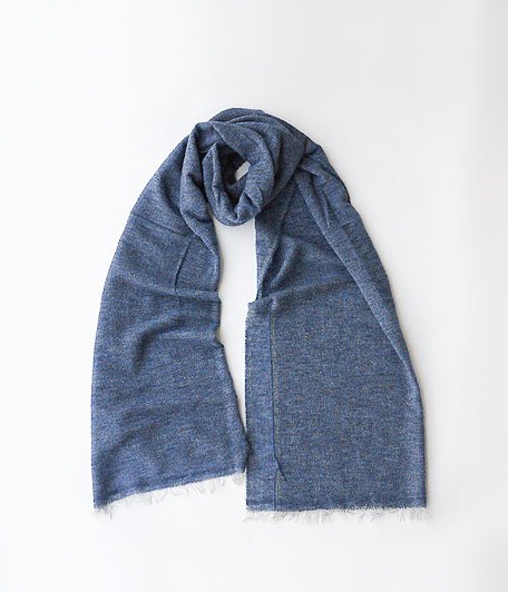  ANACHRONORM Clothing Stole Mouss Made in Italy [BLUE]