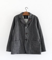  ANACHRONORM Clothing Twist Yarn Twill Work Lapel Jacket [BLACK]