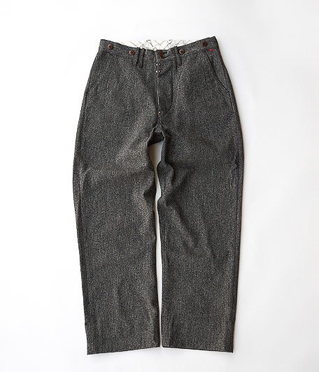  ANACHRONORM Clothing Twist Yarn Twill Wide Work Trousers [BLACK]