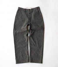  ANACHRONORM Clothing Twist Yarn Twill Wide Work Trousers [BLACK]