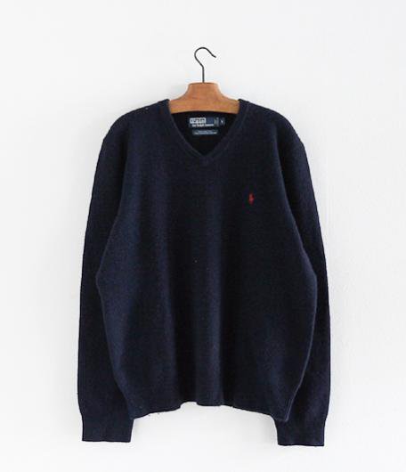 日本製】 Polo Ralph Lauren 製Vネックセーター ニット/セーター