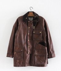  ANACHRONORM Reading Damaged Wax Duck Field Jacket (Hard Wash) [BROWN]