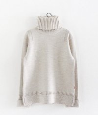  ANACHRONORM Clothing Guernsey Turtleneck Sweater [OFF WHITE]