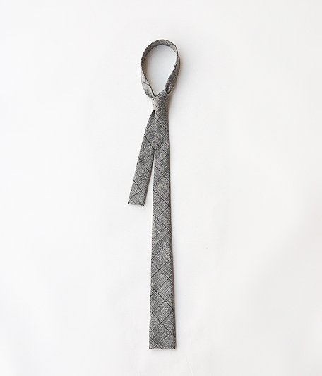  ANACHRONORM Clothing Square Tie [GRAY CHECK]