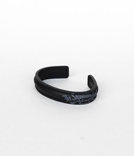  THE SUPERIOR LABOR Leather Bangle [black]