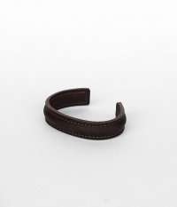  THE SUPERIOR LABOR Leather Bangle [brown]