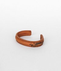  THE SUPERIOR LABOR Leather Bangle [orange]