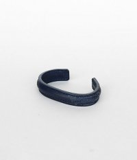  THE SUPERIOR LABOR Leather Bangle [navy]