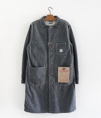  ANACHRONORM Reading Black Chambray Work Shop Coat [Hard Wash]