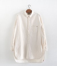  ANACHRONORM Reading Off White Chambray Pullover Long Shirt [One Wash]