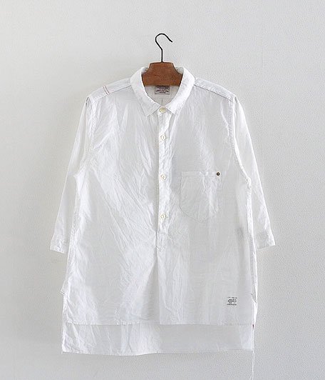  ANACHRONORM Clothing Pull Over 3/4 Sleeve Shirt Wide Fit [WHITE]