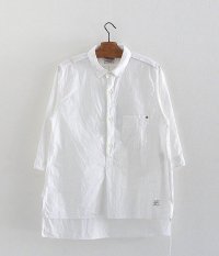  ANACHRONORM Clothing Pull Over 3/4 Sleeve Shirt Wide Fit [WHITE]