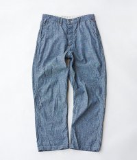  ANACHRONORM Clothing Chambray Work Pants Wide Fit [INDIGO]