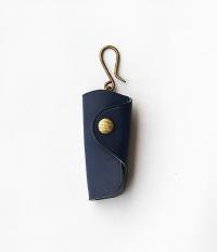  THE SUPERIOR LABORLeather Key holder [navy]