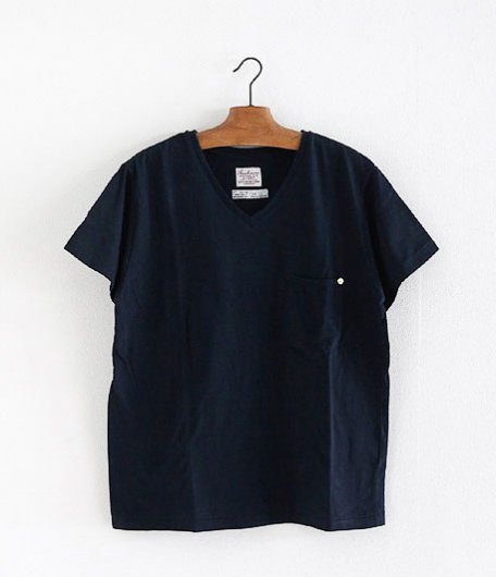  ANACHRONORM Clothing V Neck Pocket T-shirts [NAVY]