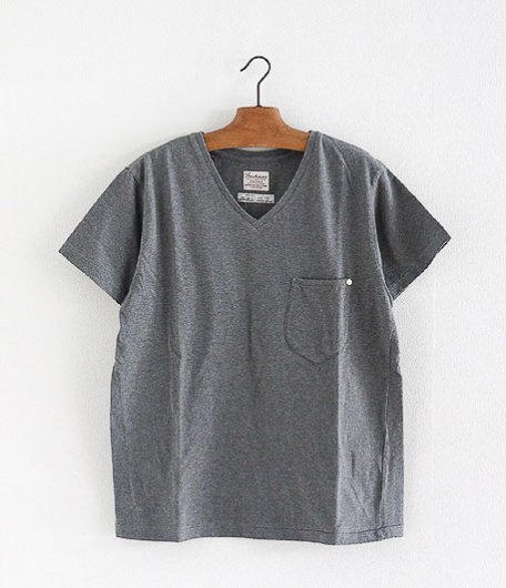  ANACHRONORM Clothing V Neck Pocket T-shirts [CHARCOAL]