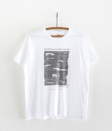  ANACHRONORM Clothing Newspaper Blackout [WHITE]