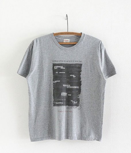  ANACHRONORM Clothing Newspaper Blackout [GRAY]