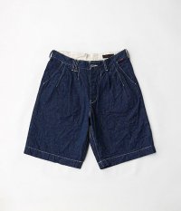  ANACHRONORM Clothing Denim Tuck Shorts Wide Fit [One Wash]