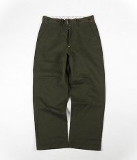  ANACHRONORM Reading Chino Cloth Wide Work Trousers KHAKI [One Wash]