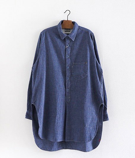  ANACHRONORM Reading Sulfur Chambray Pullover Long Shirt [One Wash]