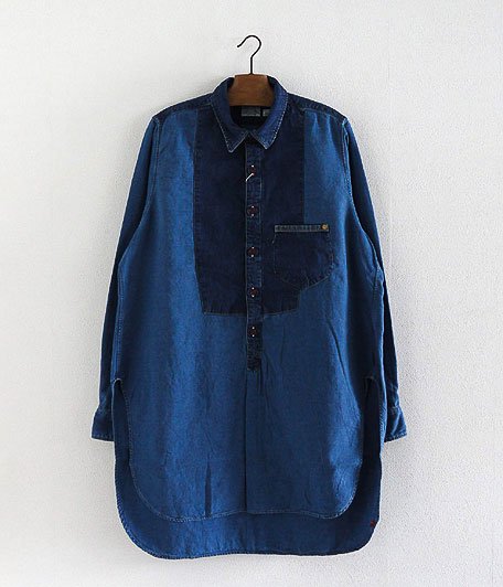  ANACHRONORM Clothing Denim Bosom Long Shirt [Dk.INDIGO]