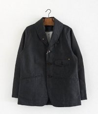  ANACHRONORM Clothing Black Kersey Work Shawl Jacket [BLACK]