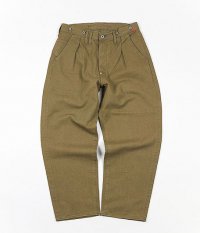  ANACHRONORM Reading Chino Cloth 2-Tuck Wide Work Pants [One Wash]