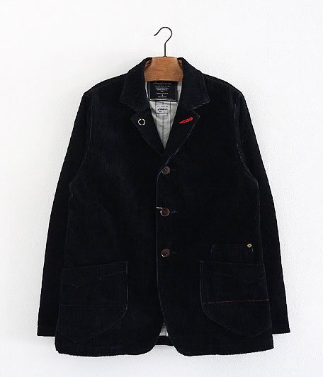 ANACHRONORM Clothing 9W Cord Work Lapel Jacket [BLACK] - KAPTAIN 