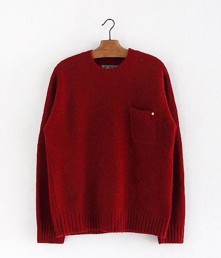  ANACHRONORM Clothing Shetland Shaggy Dog Sweater [RED]