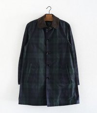  ANACHRONORM Clothing Waxed Soutien Collar Coat [BLACK WATCH]