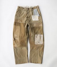  ANACHRONORM Reading Chino Cloth Wide Work Trousers [Damaged & Remaked]