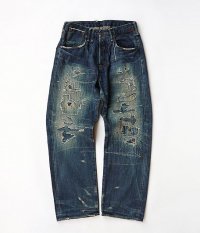  ANACHRONORM Reading Flat Fell Seam W-Yoke Pants [Damaged & Remaked]