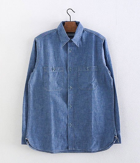 WORKERS USN Work Shirt [BLUE CHAMBRAY] - Fresh Service NECESSARY 