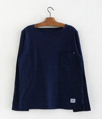  ANACHRONORM Clothing INDIGO Boat Neck L/S T-Shirt [INDIGO]