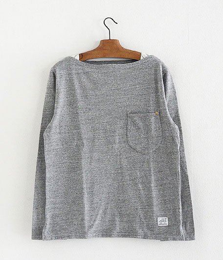  ANACHRONORM Clothing Boat Neck L/S T-Shirt [Melange GRAY]