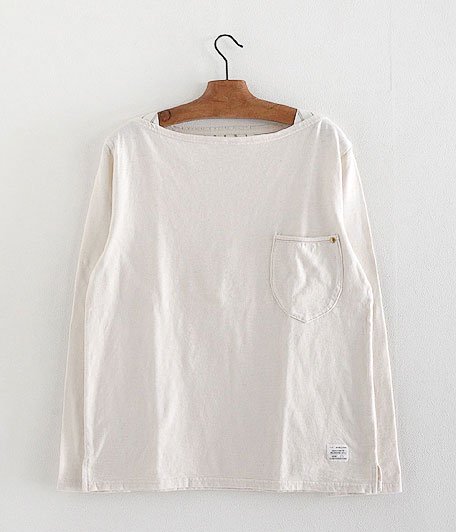  ANACHRONORM Clothing Boat Neck L/S T-Shirt [OFF WHITE]